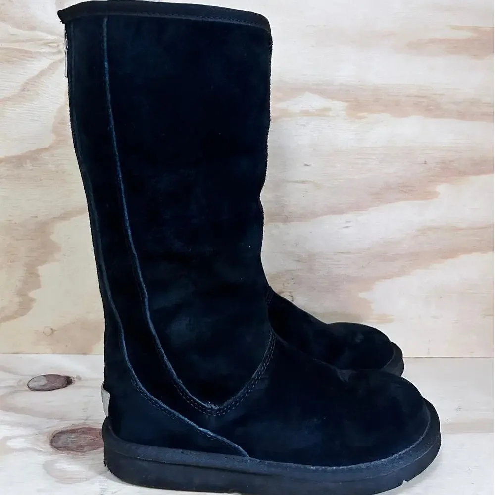 UGG Australia - Knighsbridge - Back Zip Boots - Black - Women's - 5 - S/N 5119